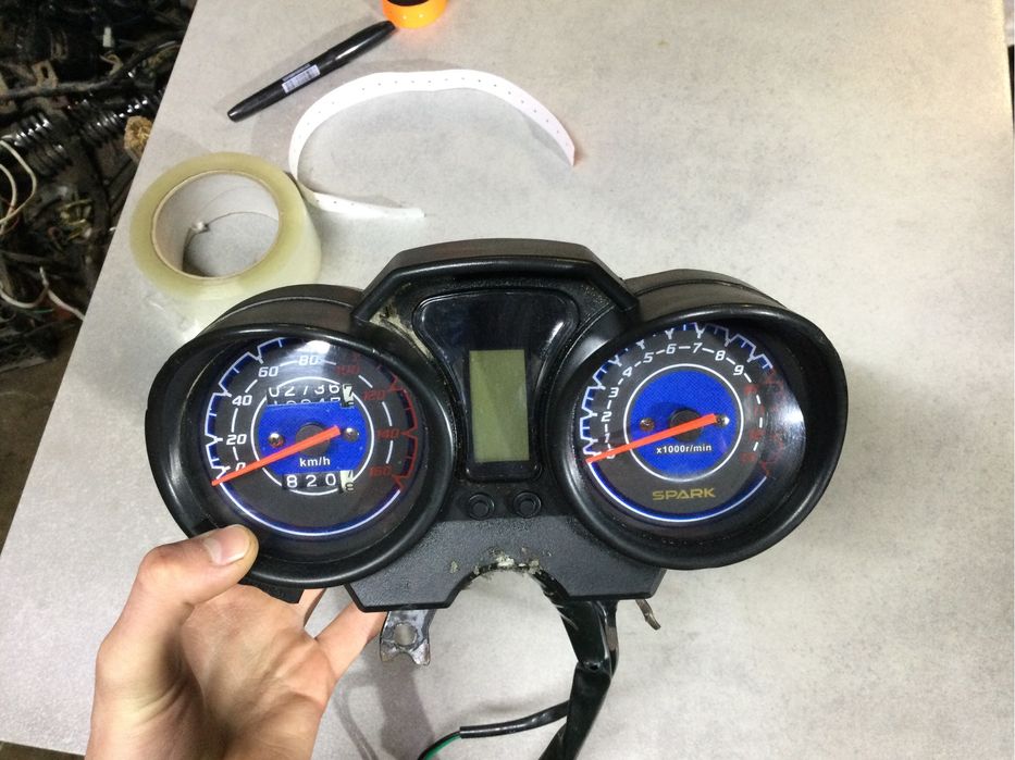 Панелька спарк і25, приборна панель spark i25 200cc , запчастини Spark