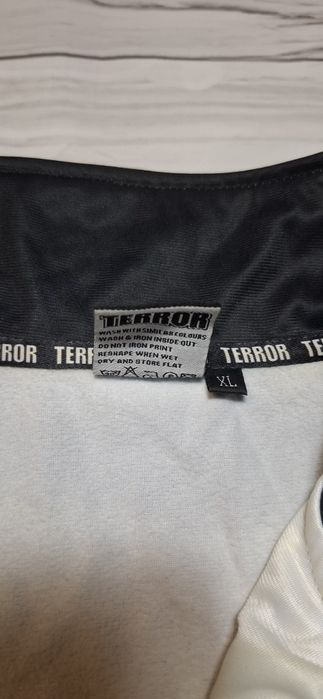 Bluza męska Terror, na suwak, bez kaptura, zip, logo, oldschool