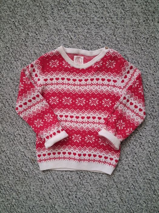 Светр новорічний для дівчинки