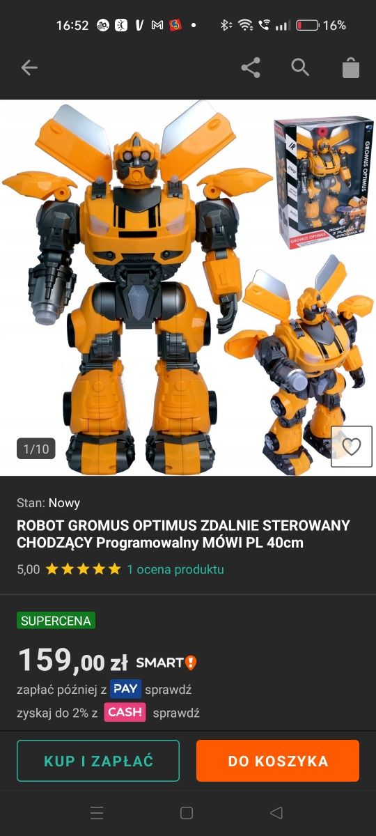 Robot zdalnie sterowany Gromus Optimus