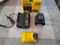 Zestaw akumulator  ładowarki adapter Stanley FatMax SFMCB121D1-QW