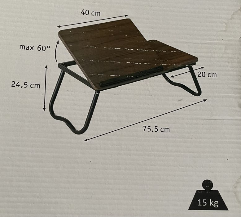 Stolik do lóżka regulowany nowy twin easy