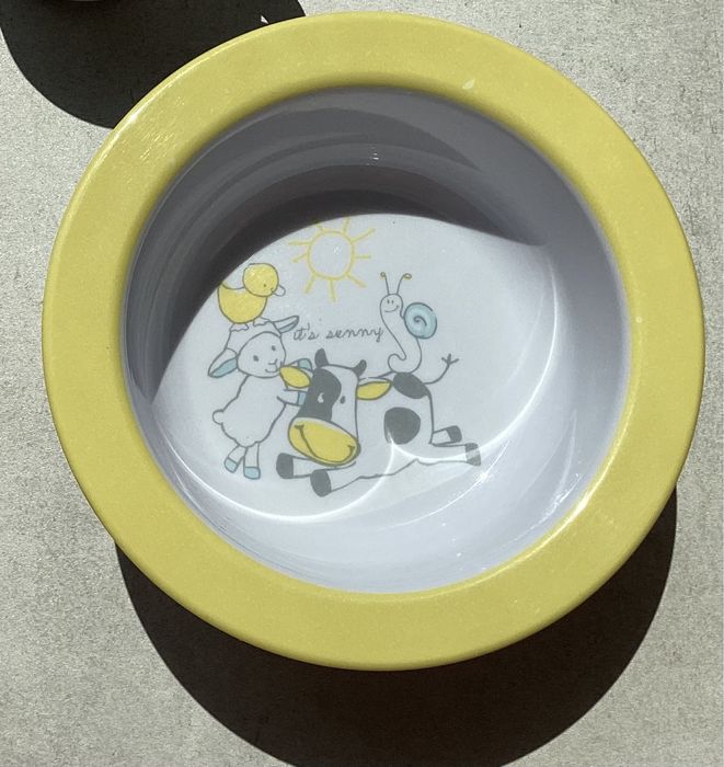 Komplet talerz/miska/kubek dla dziecka firmy Tchibo