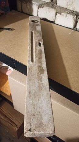 Stara poziomica PRL drewniana 60cm
