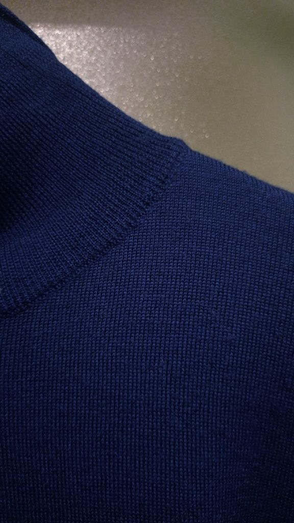 Made in Italy  Włoski sweter z golfem z wełny, 50% Merino,  L-XXXL