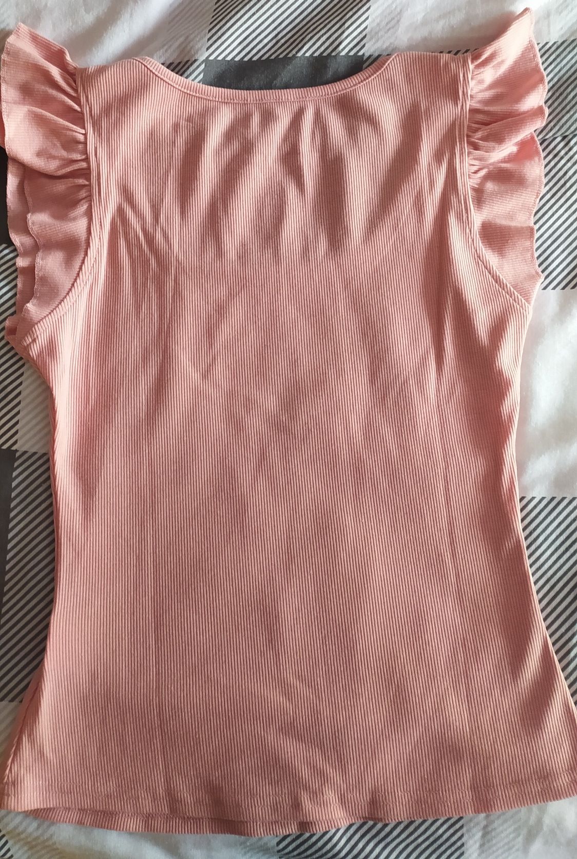 Damska różowa bluzka bez rękawów
