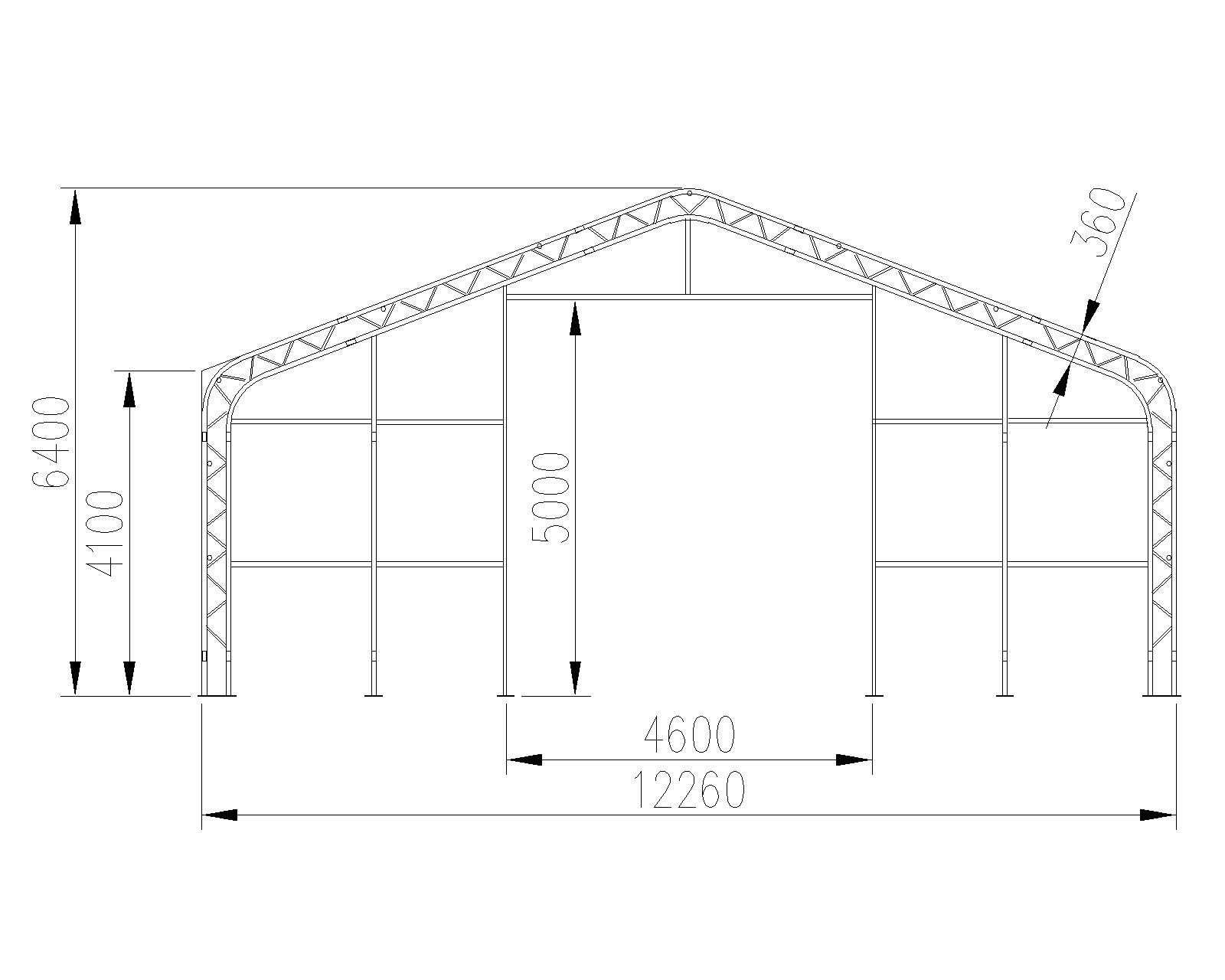 Magazyn 12x15x6,4x4,1m NOWA HALA NAMIOTOWA namiot magazynowa Wiata