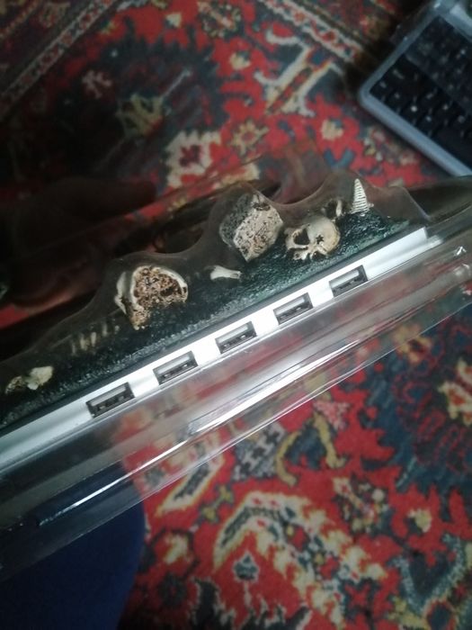 Skull Клавіатура+мишка+usb hub коврик+колонки