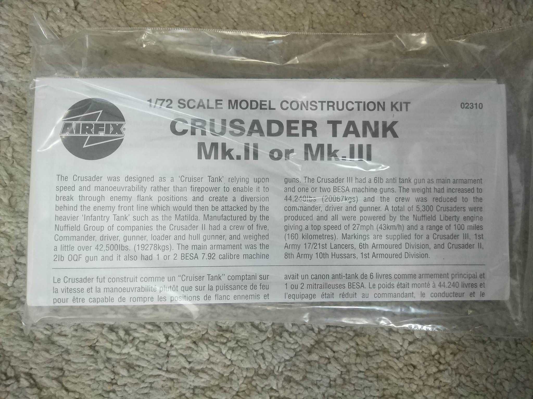 Airfix 02310 Crusader Tank