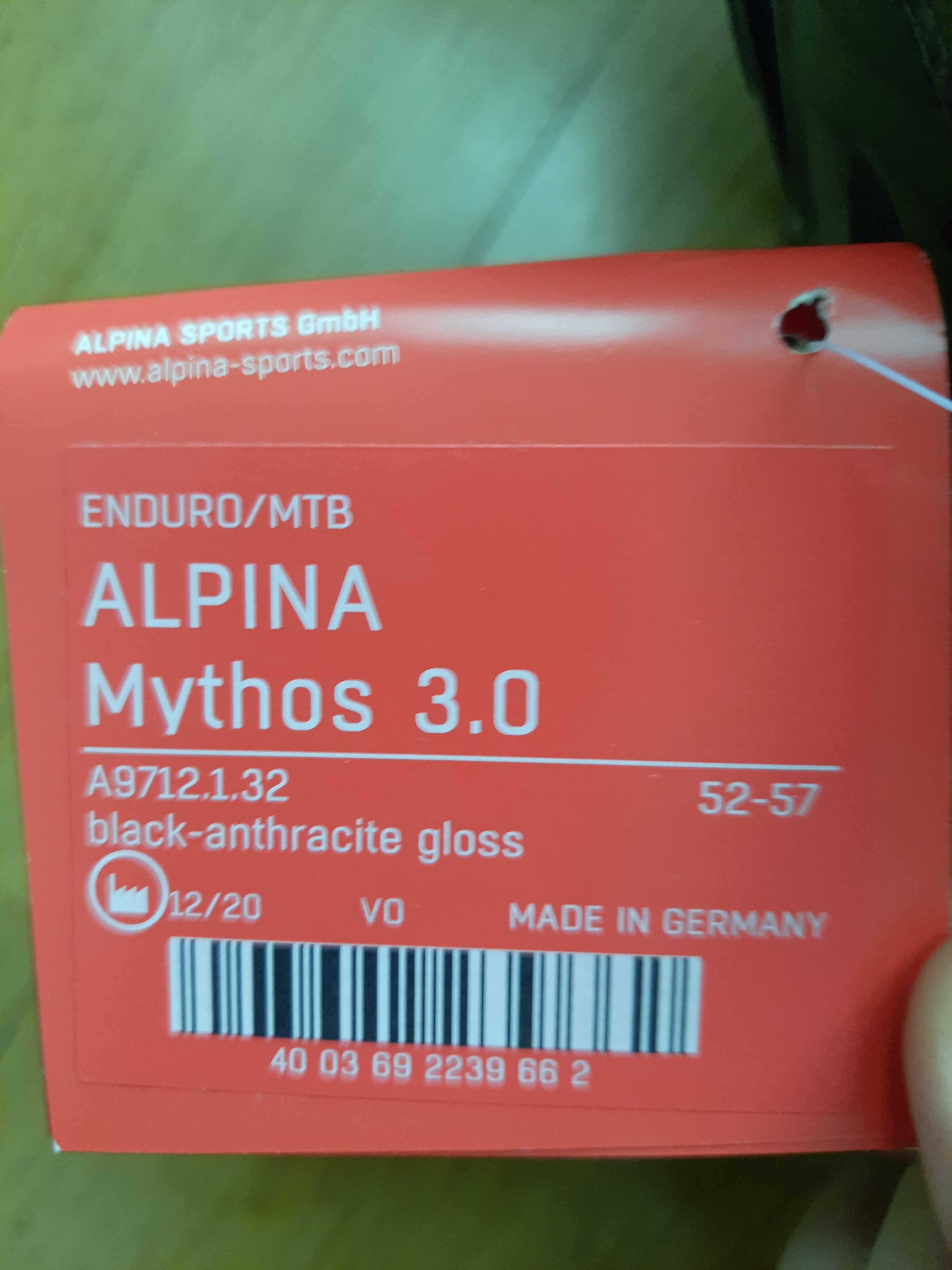 Kaska ALPINA Mythos 3.0 NIEUŻYWANY rozmiar 52-57