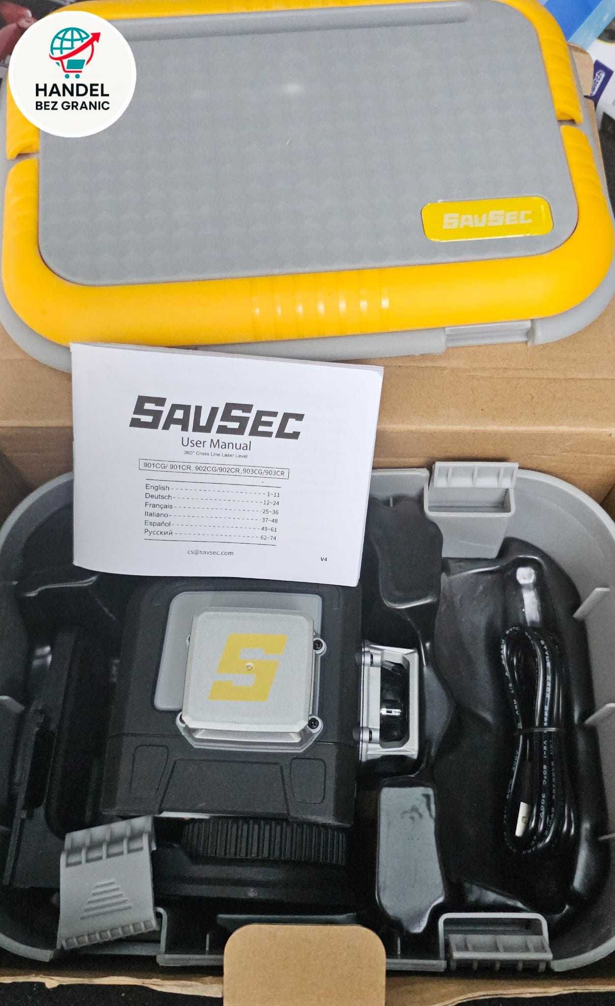 Laser krzyżowy SAVSEC 903CG, 8 linii