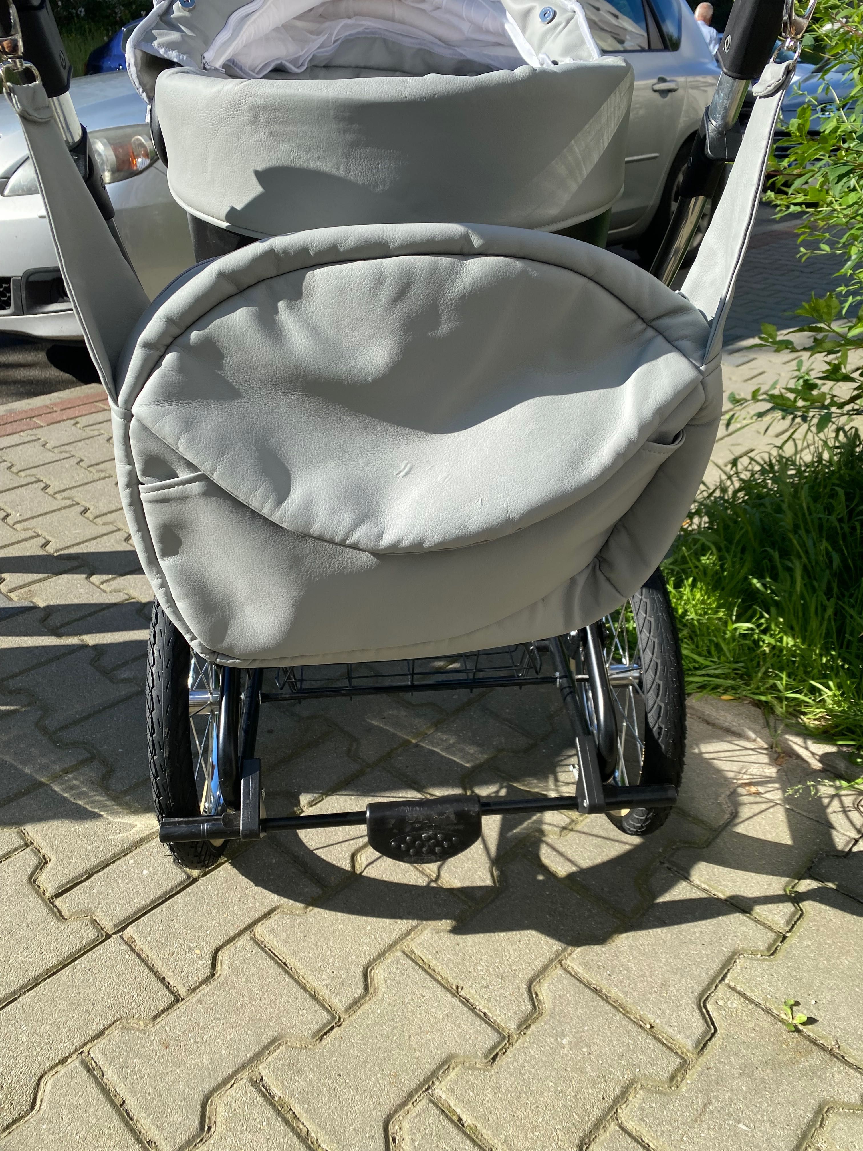 Wózek retro 2w1 (gondola+spacerówka)