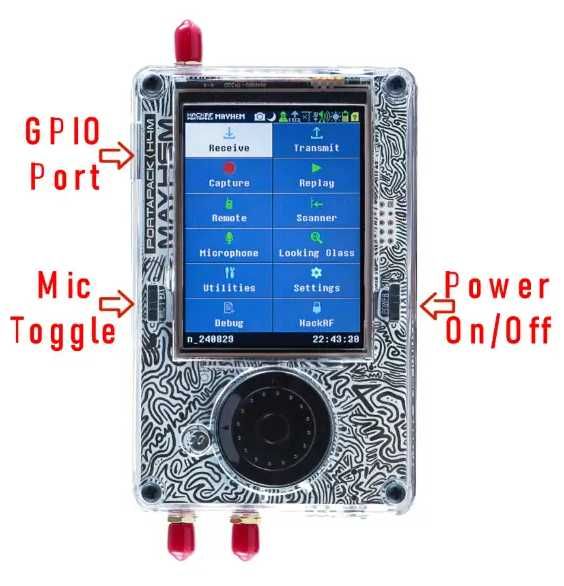 SDR радіостанція HackRF One Portapack H4M Mayhem 2.0.2