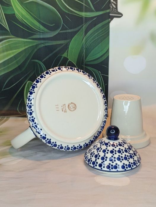 Czajnik imbryk Jaś 1L zaparzacz ceramika Bolesławiec