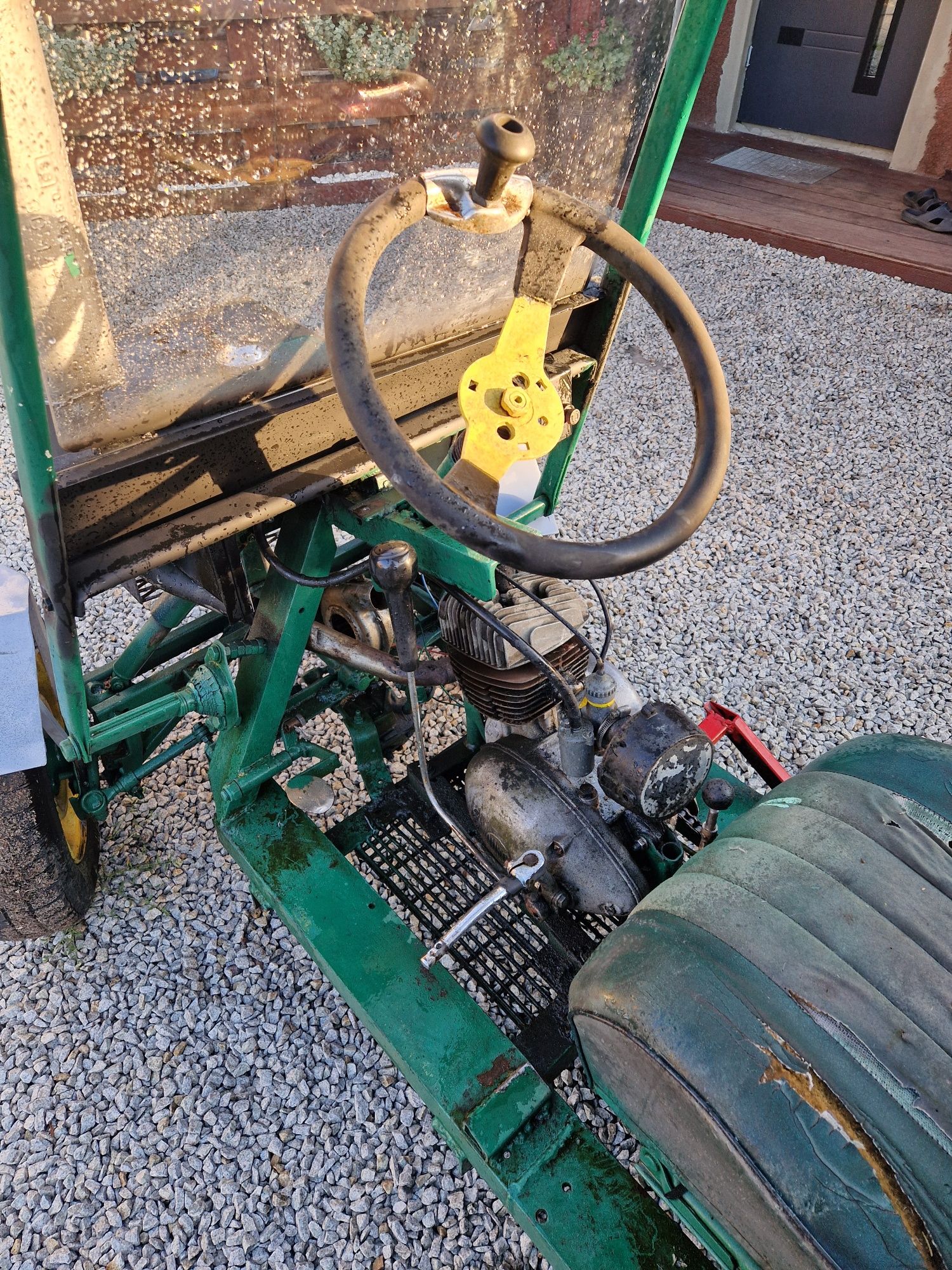 Traktorek sam na silniku Wsk 125
