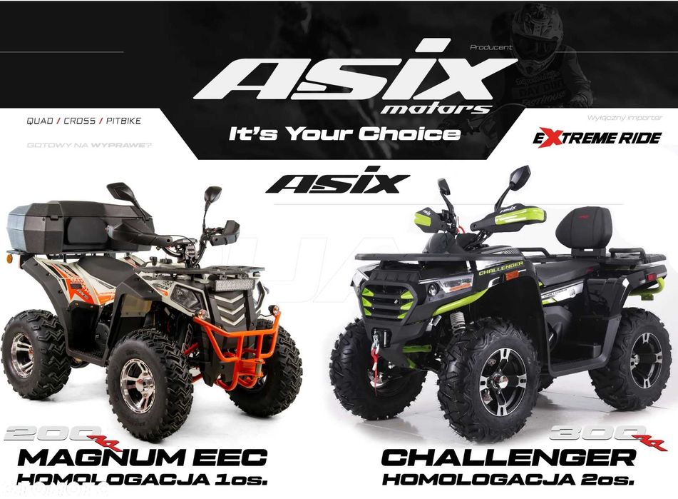 Quad ASIX MAGNUM 250 4X2 Rejestracja Raty Kufer Dowóz tego samego dnia