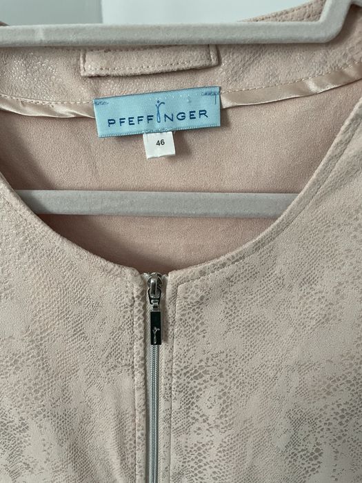 Kurtka narzutka marynarka bluza żakiet 46 Pfeffinger pudrowy róż