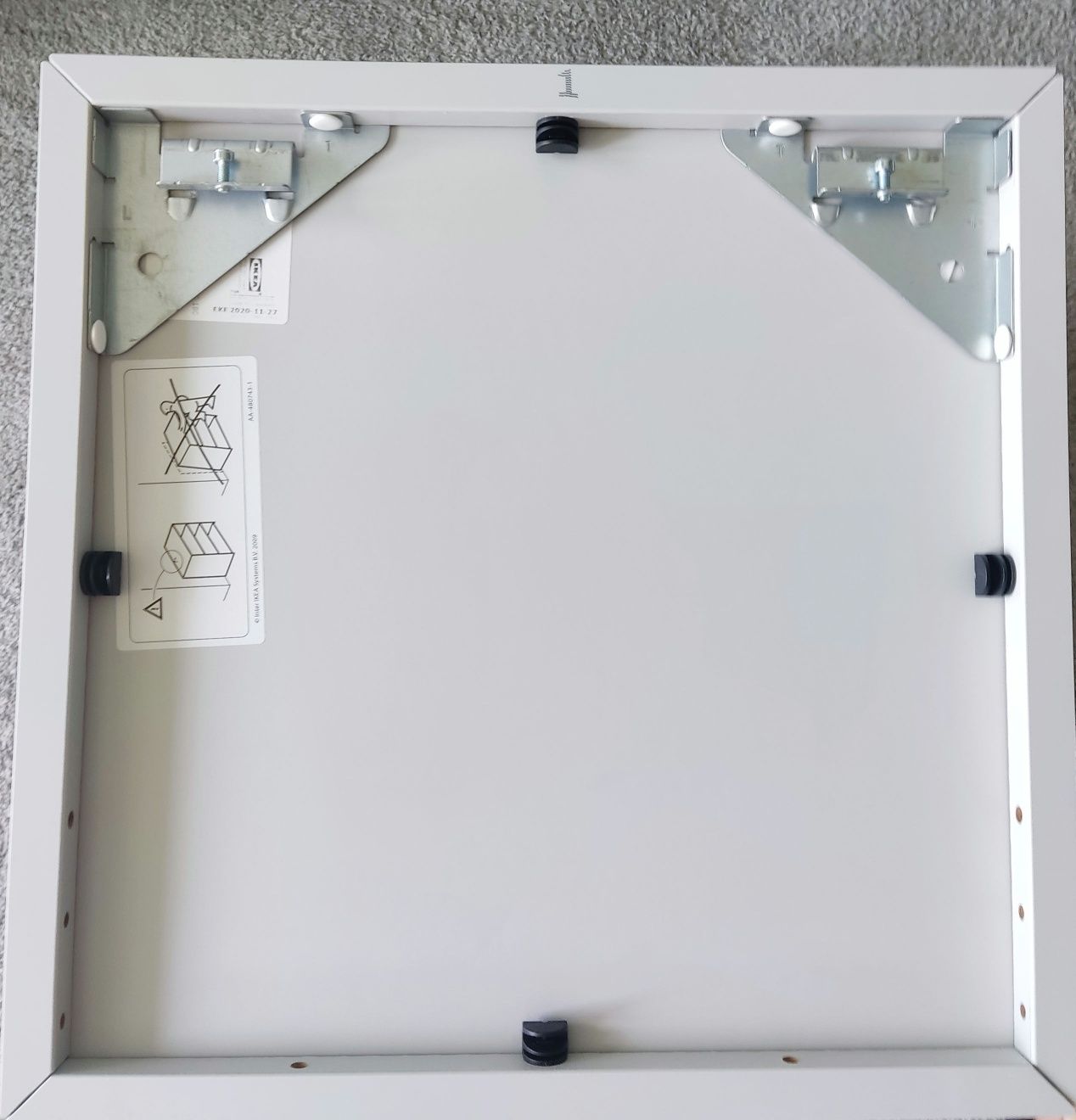 Stan idealny Półka Ikea Eket 35x35x35 jasnoszary z szyną montażową