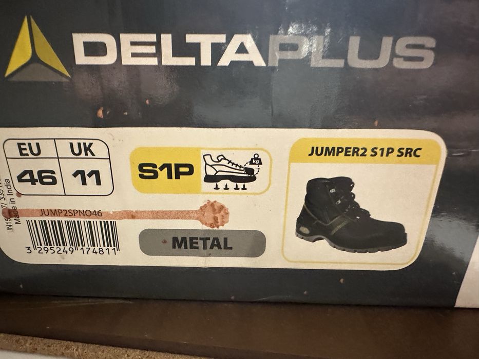 Nowe obuwie robocze Delta Plus w kartonie - rozmiar 46