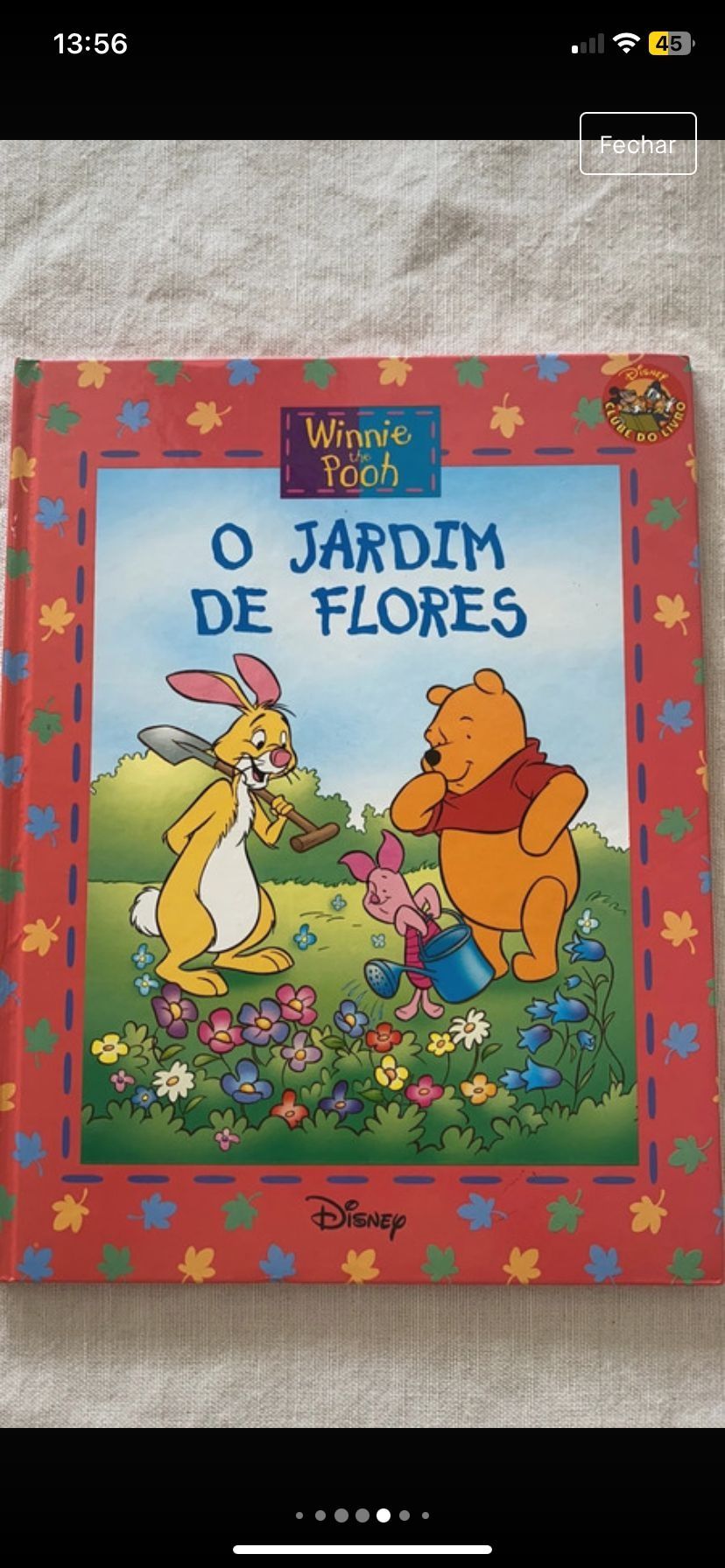 4 livros da colecção Winnie the Pooh, Disney. novos.