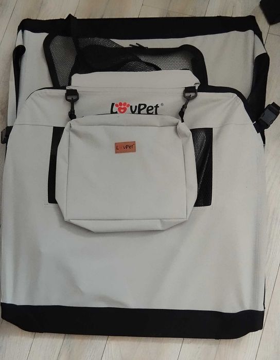 Torba transportowa dla psów i kotów LOVPET XXL Szary