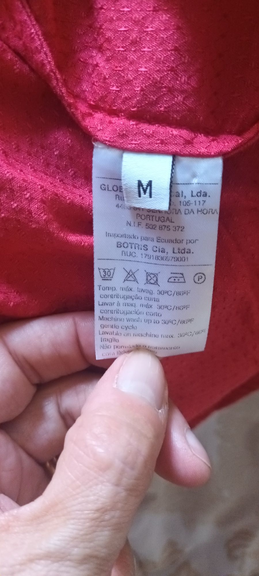 Blusa da Globe vermelho