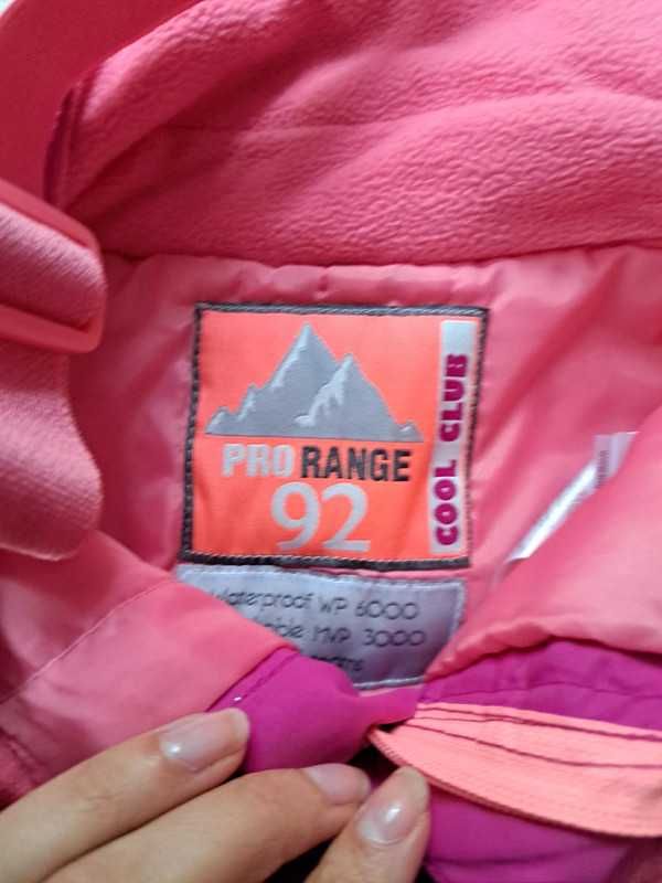 Różowe spodnie narciarskie roz 92
