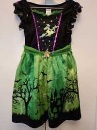 Strój przebranie sukienka na halloween r. 98 r. 104 strój czarownicy