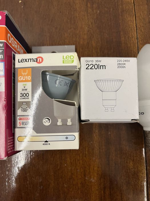 Żarowki używane zimny odcien