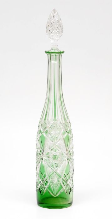 Garrafa antiga em cristal