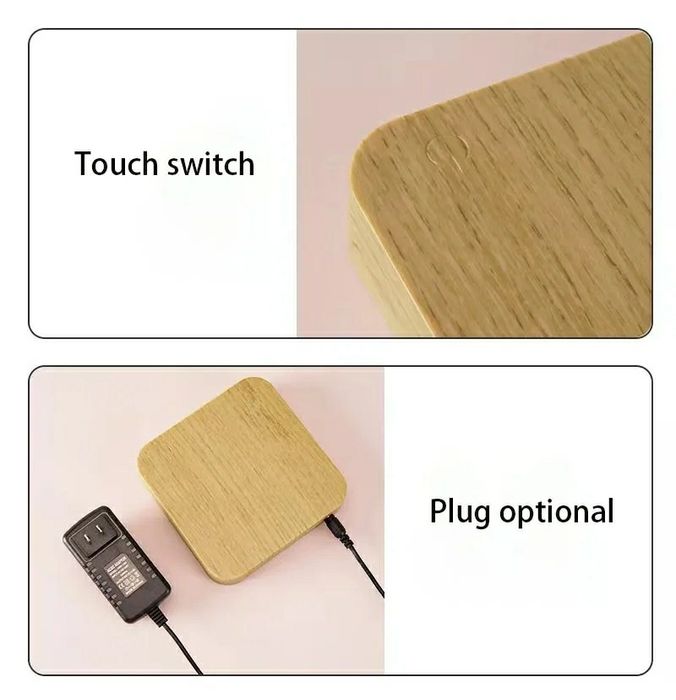 Lâmpada Nova Lua Flutuante Magnética