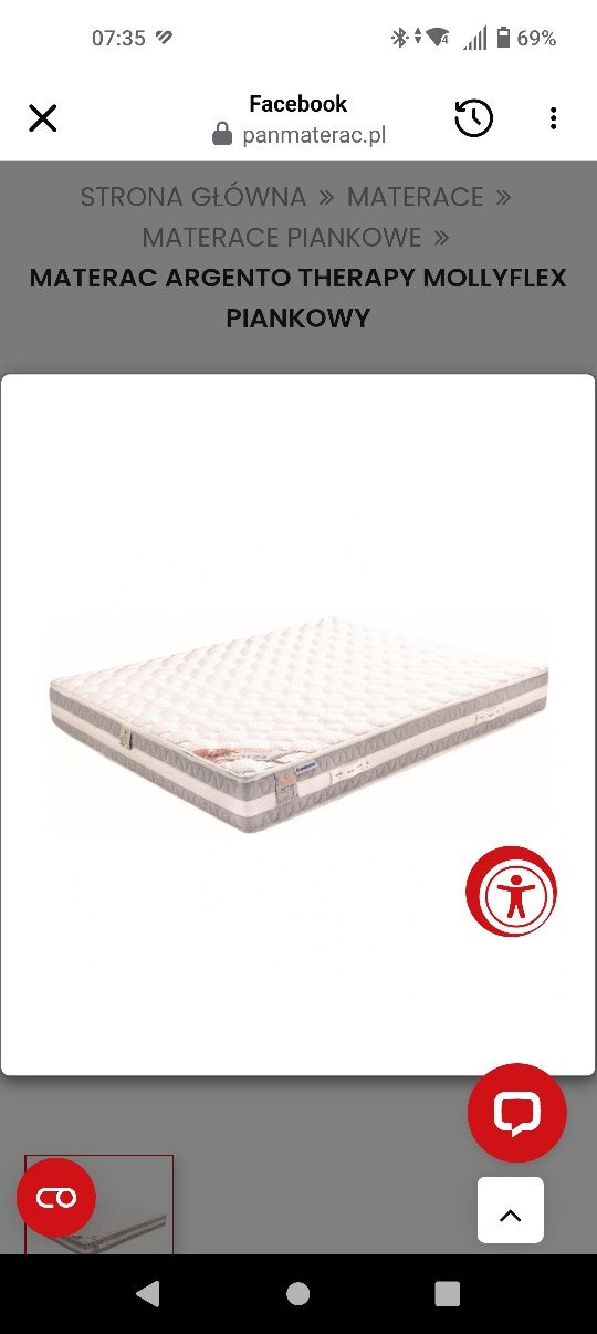 Materac argento therapy mollyflex