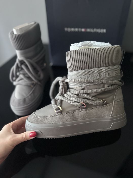 Чоботи жіночі зимові Tommy Hilfiger 37-38 р оригінал з США
