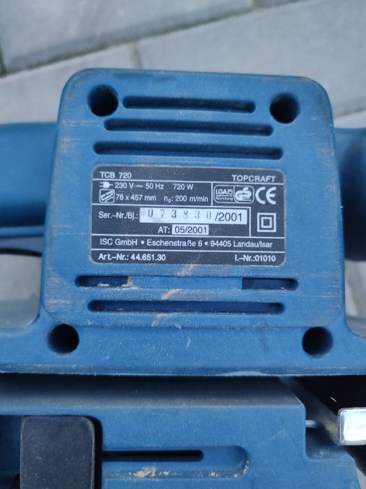 Szlifierka taśmowa Top craft typu czołg 720 W