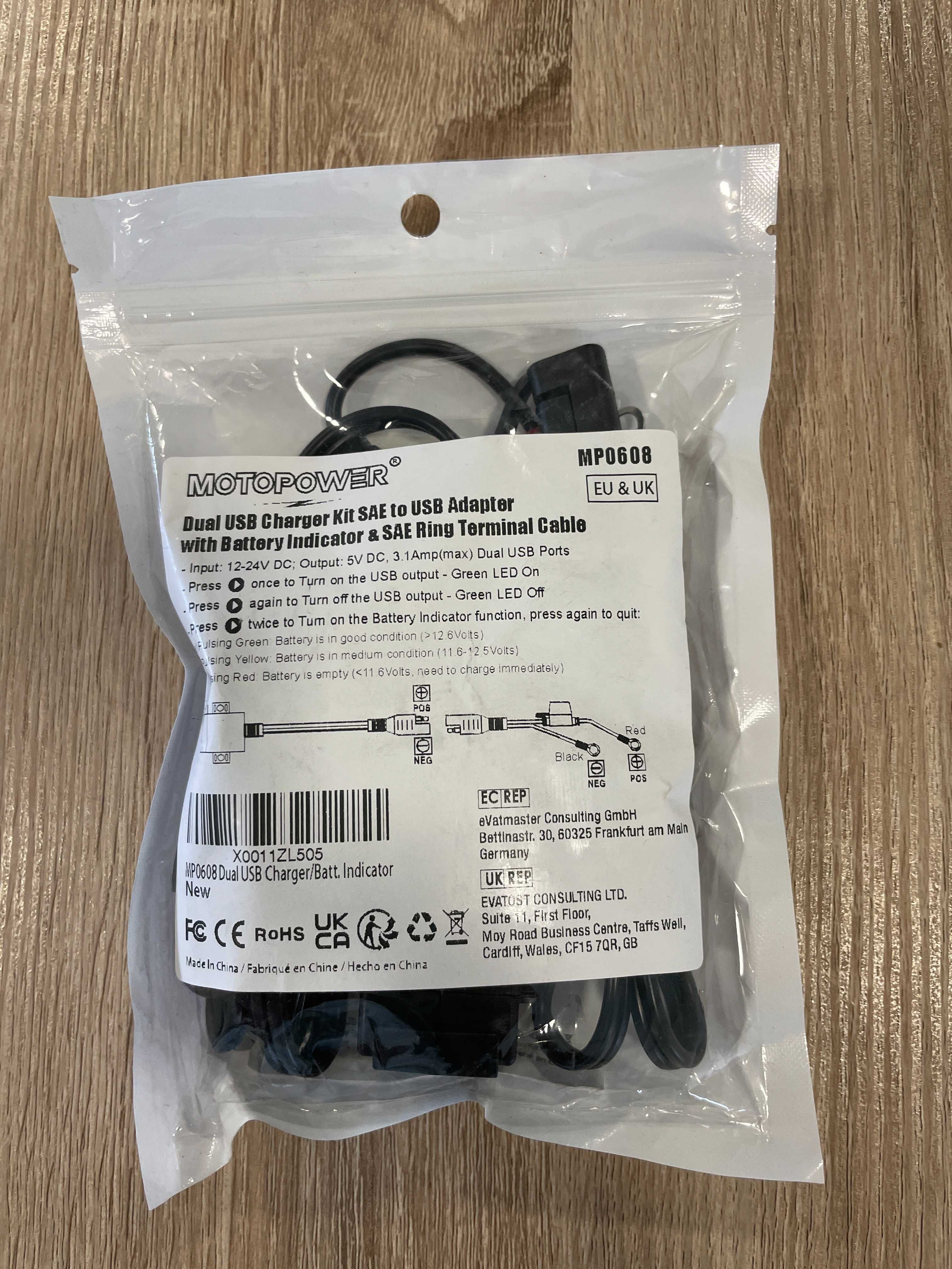 Motopower USB Moto