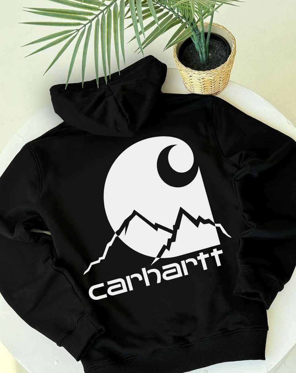 Худи CARHARTT Red Gradient ‣ Худі Кархарт • Зип кофта • Зипка зіпка