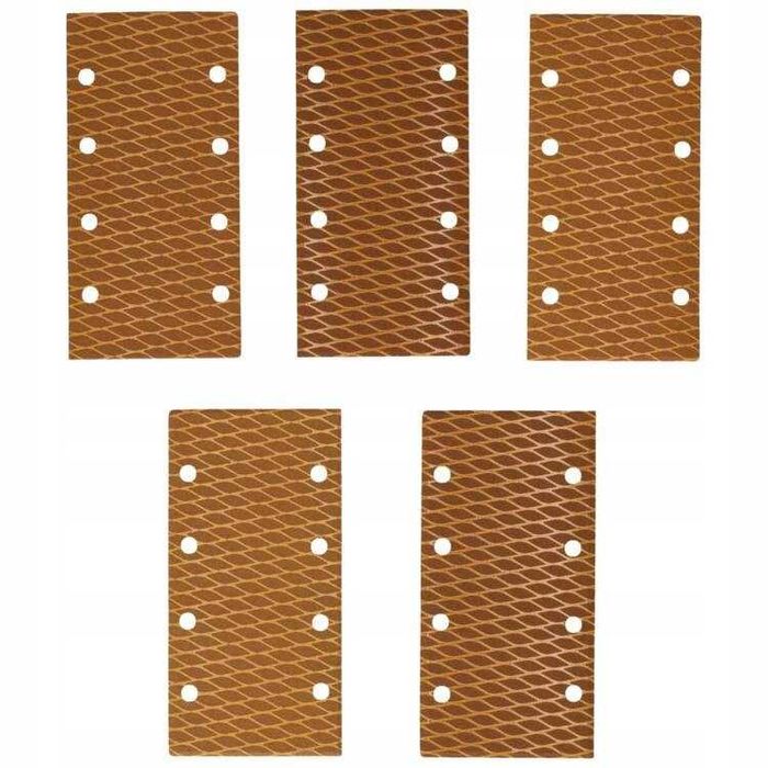 Papier ścierny Anti-clog Dedra #120, 92x182mm, rzep, 5szt