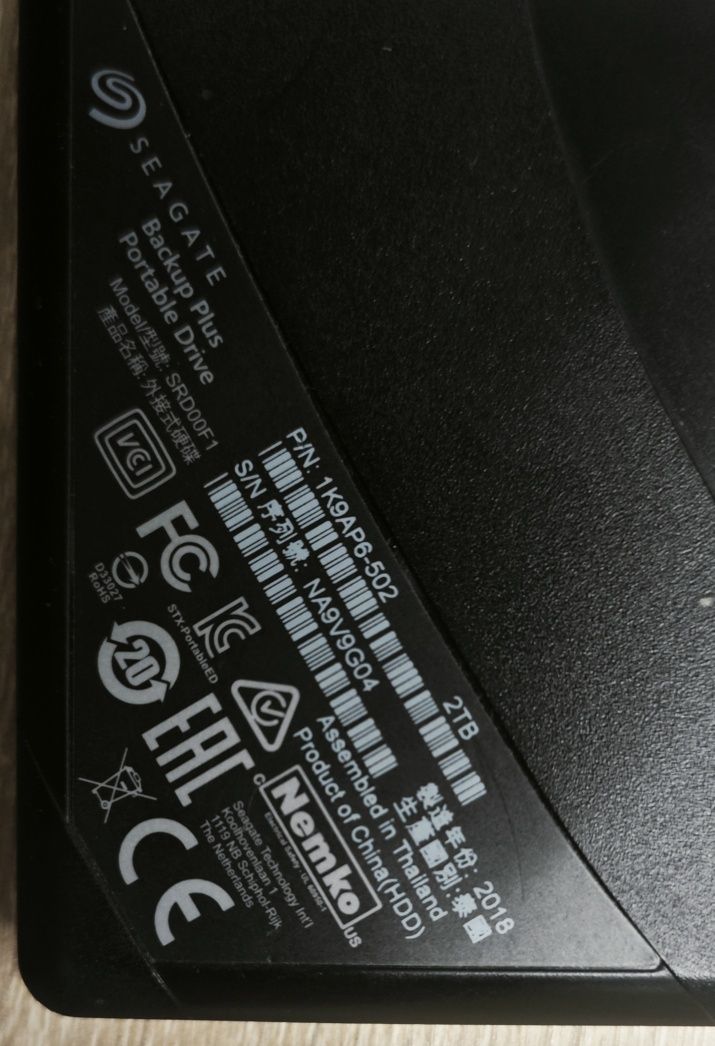 Seagate backup Plus portable drive 2tb dysk zewnętrzny 2,5"HDD USB 3.0