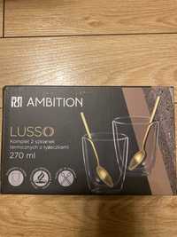Ambition LUSSO 2 szklanki termiczne z łyżeczkami