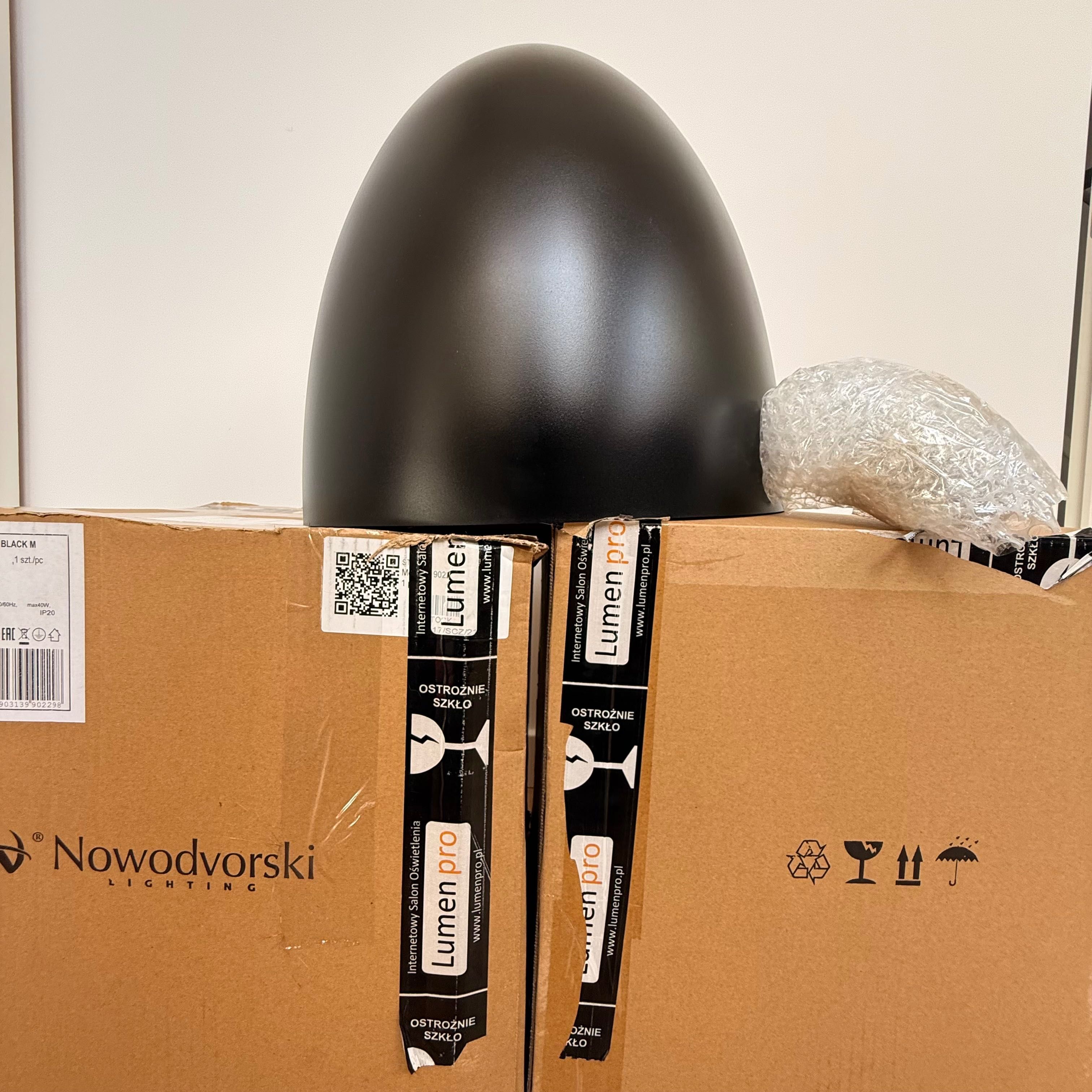 Lampa wiszace Novodvorski Egg Black M [9022) nowe -  dostępne 2 szt