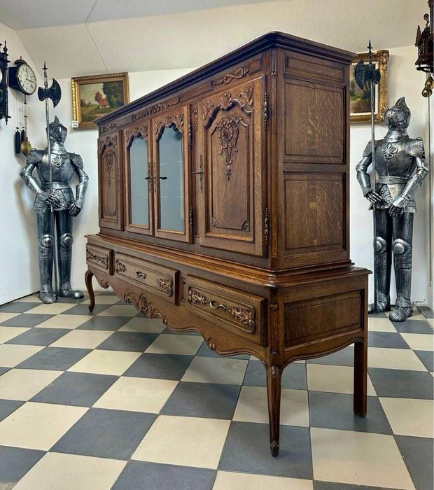 Вітрина сервант Франція дерево витрина дуб 3665