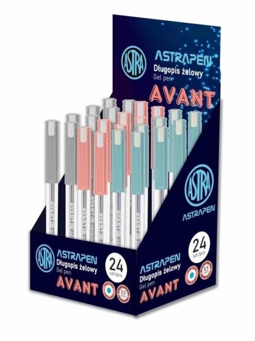 Długopis żelowy Avant Pen (24szt) ASTRA ASTRA papiernicze pudełko,