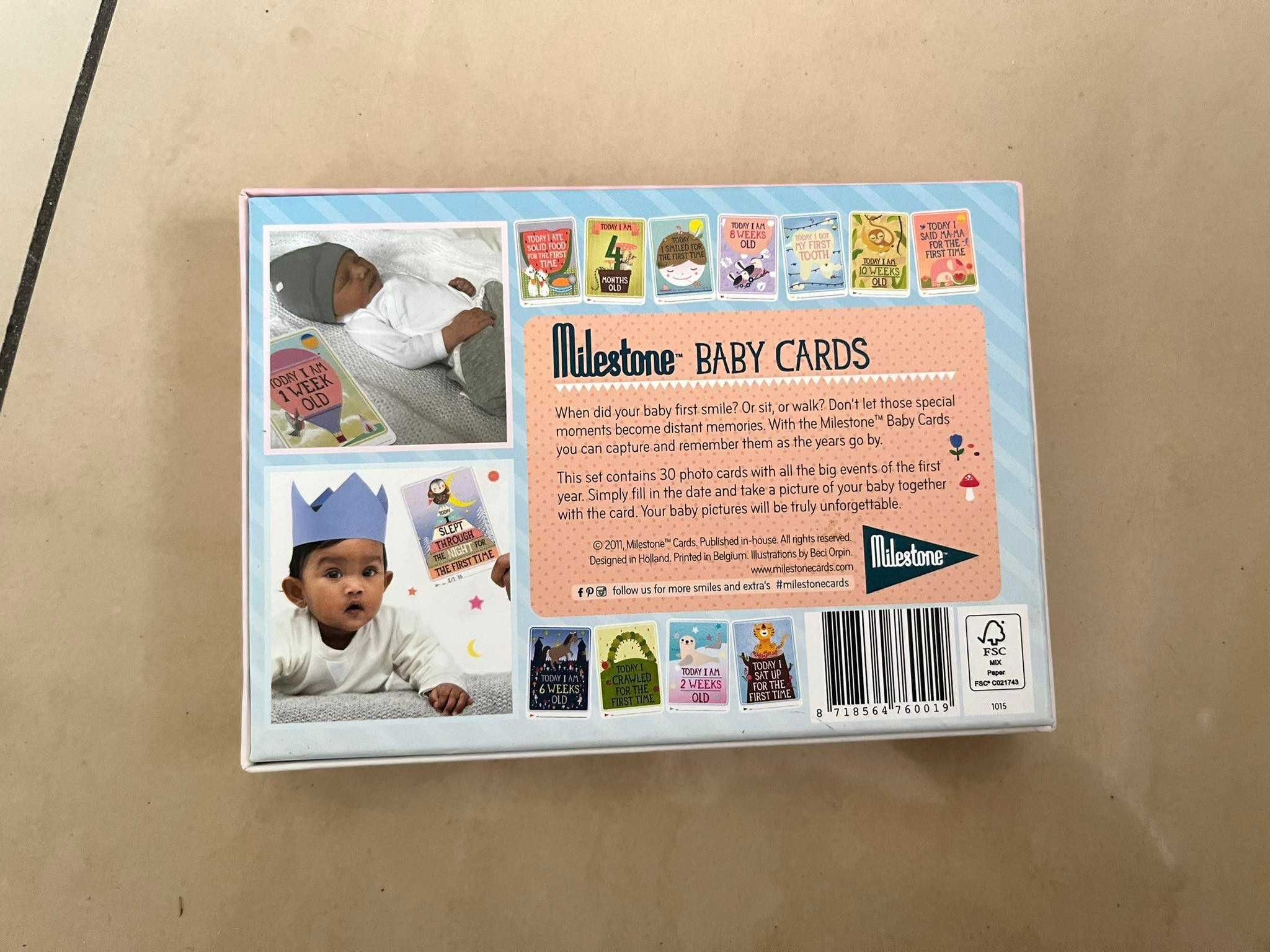Karty pamiątkowe dla dzieci Pierwszy rok Baby Cards