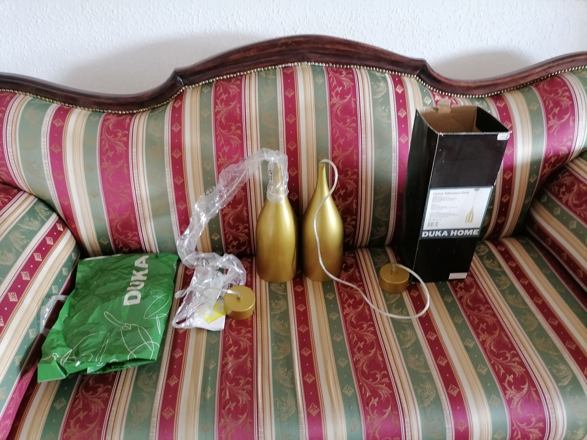 Żyrandol Celine taklampa guld z Duka