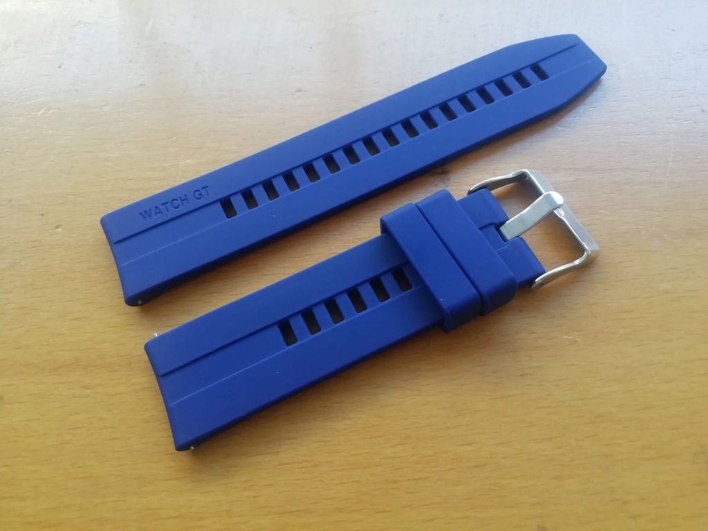 Bracelete 22mm em silicone, WATCH GT : Azul