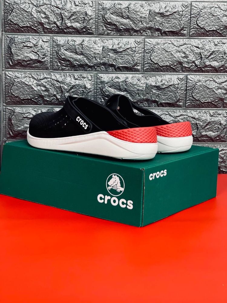 Мужские шлепанцы Crocs Сабо кроксы пляжные удобные Все размеры 36-45