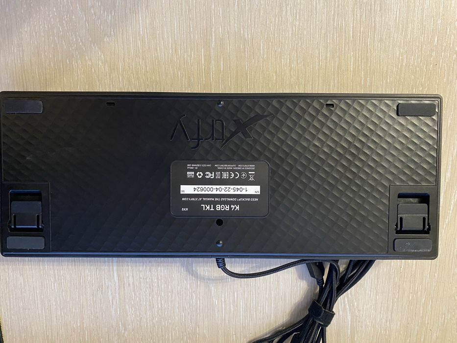 Клавиатура механічна xtrfy k4 rgb tkl