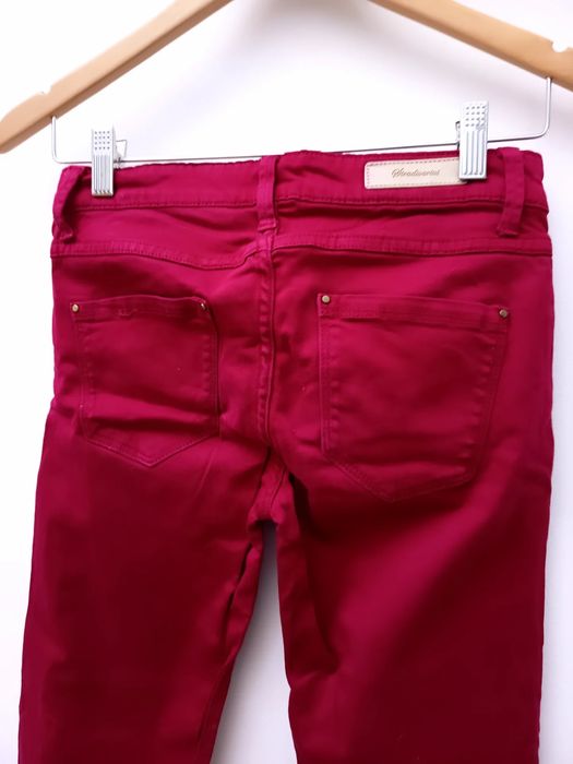 Calças de Ganga Vermelhas/ Bordeaux