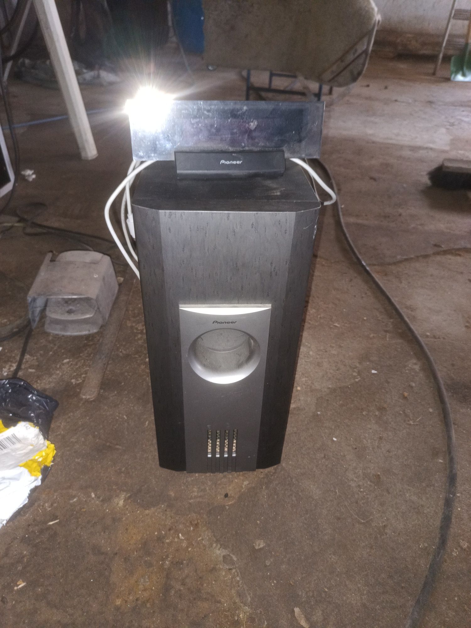 Pioneer bass subwoofer glosnik kolumna aktywna wzmacniacz