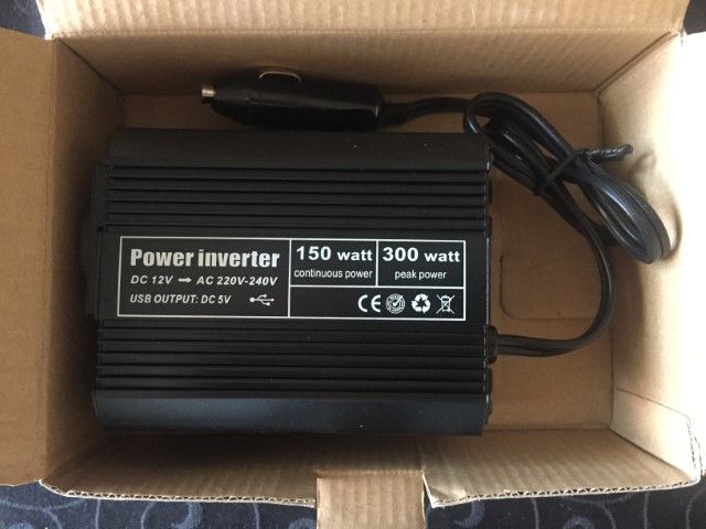 Carregador Auto inverter DC 12V to AC 220-240V